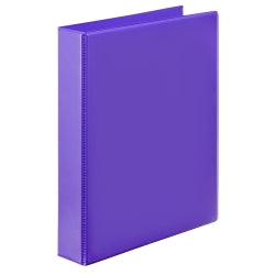 BINDER INSERT MARBIG A4 CLEARVIEW 2 D-RING 25MM PURPLE   G42942