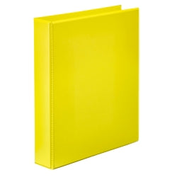 BINDER INSERT MARBIG A4 CLEARVIEW 2 D-RING 25MM YELLOW   G42943