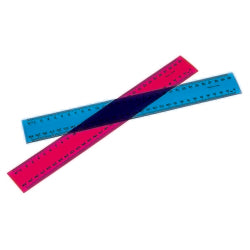 RULER MARBIG 30CM FLUORESCENT PLASTIC   G42947