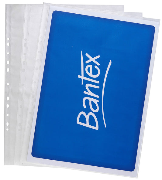 SHEET PROTECTORS BANTEX A3 PP TOUGH 120 MICRON PORTRAIT PK25 CLEAR EMBOSSED   G43057