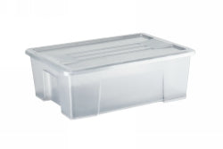 STORAGE+ BOX WITH LID ITALPLAST 10 LITRE GRAPHITE   G43485