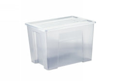 STORAGE+ BOX WITH LID ITALPLAST 20 LITRE GRAPHITE   G43486