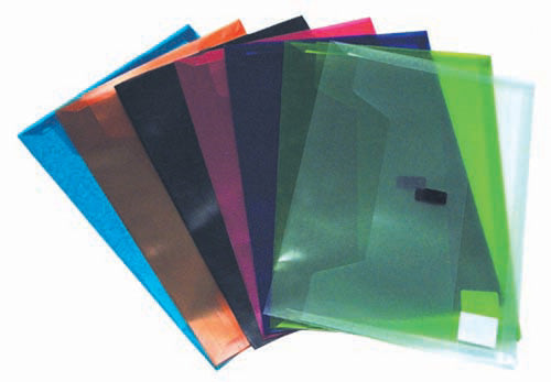 DOCUMENT WALLET COLBY F/C POLYWALLY P327F ASST PK12   G44134