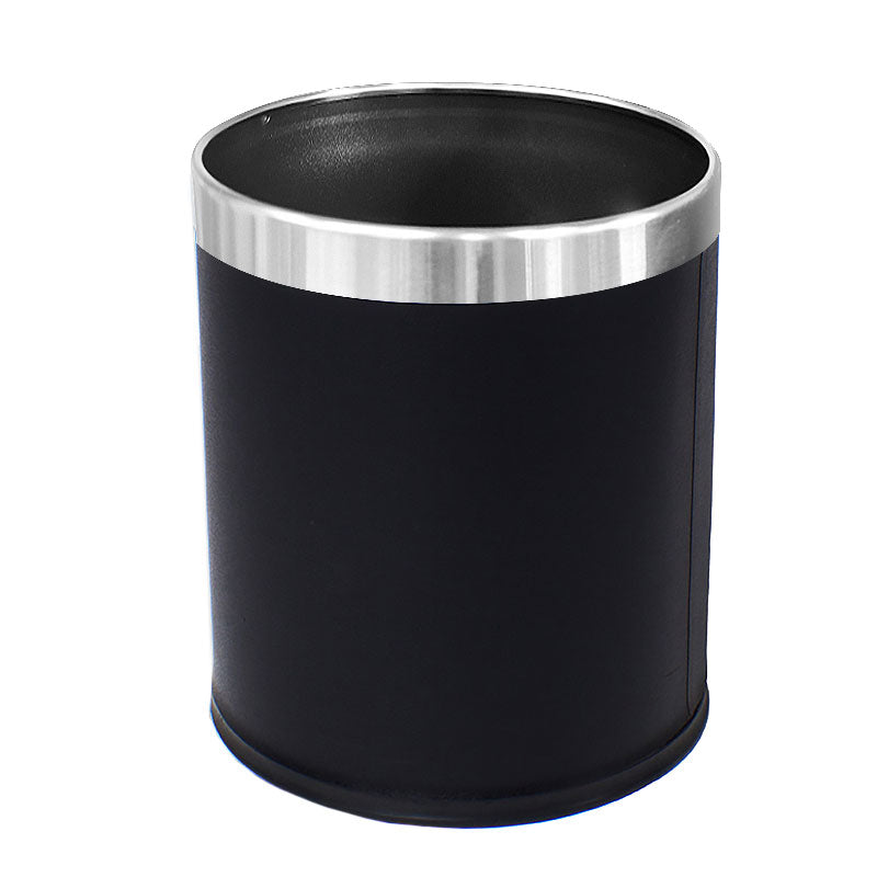 BIN COMPASS 10L LEATHERETTE ROUND BLACK   G44572