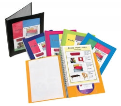 DISPLAY BOOK MARBIG A4 PRO SERIES W/FRAME BLACK 20P   G45033