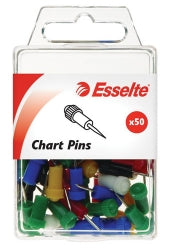 CHART PINS ESSELTE ASST PK50   G45109