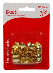 DRAWING PINS STAT GOLD PK100   G45146