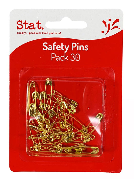 SAFETY PINS STAT GOLD PK30   G45150