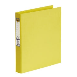 BINDER MARBIG A4 PE 2 D-RING 25MM LEMON   G45213