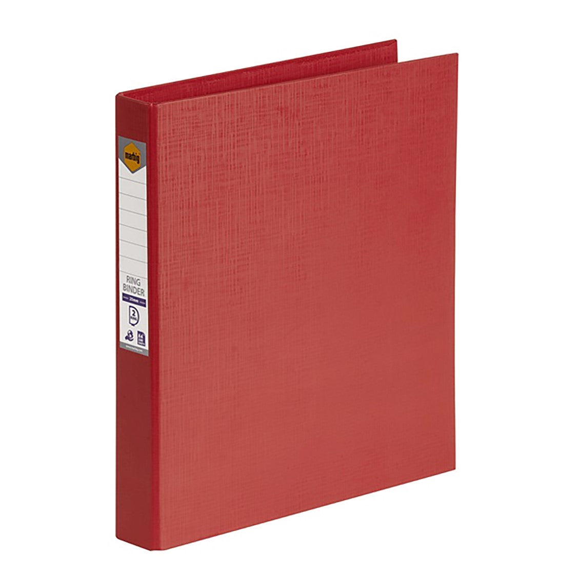 BINDER MARBIG A4 PE 2 D-RING 25MM RED   G45219