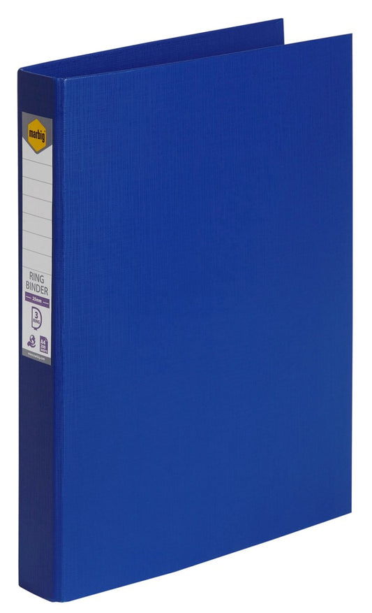 BINDER MARBIG A4 PE 3 D-RING 25MM BLUE   G45224