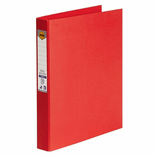 BINDER MARBIG A4 PE 4 D-RING 25MM RED   G45230