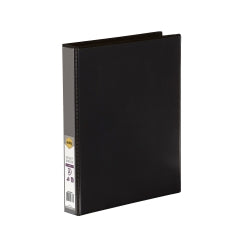 BINDER INSERT MARBIG A4 CLEARVIEW 2 D-RING 25MM BLACK   G45264