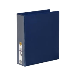 BINDER INSERT MARBIG A4 CLEARVIEW 2 D-RING 50MM BLUE   G45273