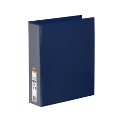 BINDER INSERT MARBIG A4 CLEARVIEW 4 D-RING 50MM BLUE   G45297