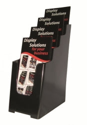 BROCHURE HOLDER DEFLECTO DL 4 TIER SUSTAINABLE OFFICE   G45513