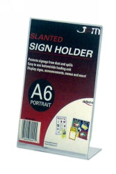 DOCUMENT HOLDER DEFLECTO A6 SLANTED SINGLE SIDED PORTRAIT   G45516