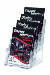 DEFLECTO BROCHURE HOLDER A5 F/S W/M 4 POCKET 77901   G45531