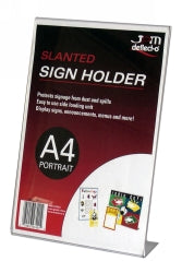 DEFLECTO SLANTED SINGLE SIDED DOC HOLDER A4 PORTRAIT 47401   G45553