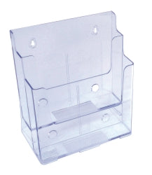 BROCHURE HOLDER DEFLECTO A4 2 POCKET 2 TIER CLEAR   G45561