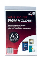 DEFLECTO WALL MOUNTED DOCUMENT HOLDER A3 PORTRAIT 47201   G45569