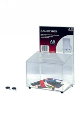 BALLOT/COMMENT BOX DEFLECTO A5 LANDSCAPE CLEAR 66601   G45571