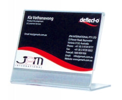 DEFLECTO BUSINESS CARD HOLDER SLANTED 46301   G45580