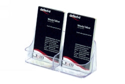 DEFLECTO BUSINESS CARD HOLDER VERTICAL 2 POCKET 70401   G45581