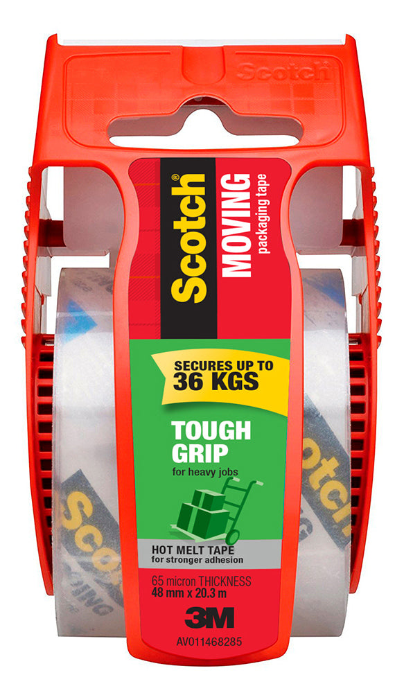 TAPE MOVING SCOTCH 48MMX20.3M 150-AU TOUGH GRIP INCLUDING DISPENSER   G45993