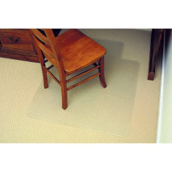 CHAIRMAT MARBIG 114X134CM ECONOMY PVC LOW KEY CLEAR   G47333