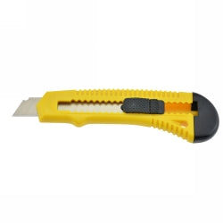 CUTTING KNIFE ITALPLAST 18MM GENERAL PURPOSE YELLOW   G47379