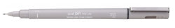 PEN UNI PIN 0.5MM FINELINER LIGHT GREY   G47413