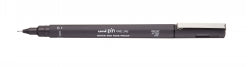 PEN UNI PIN 0.1MM FINELINER DARK GREY   G47476