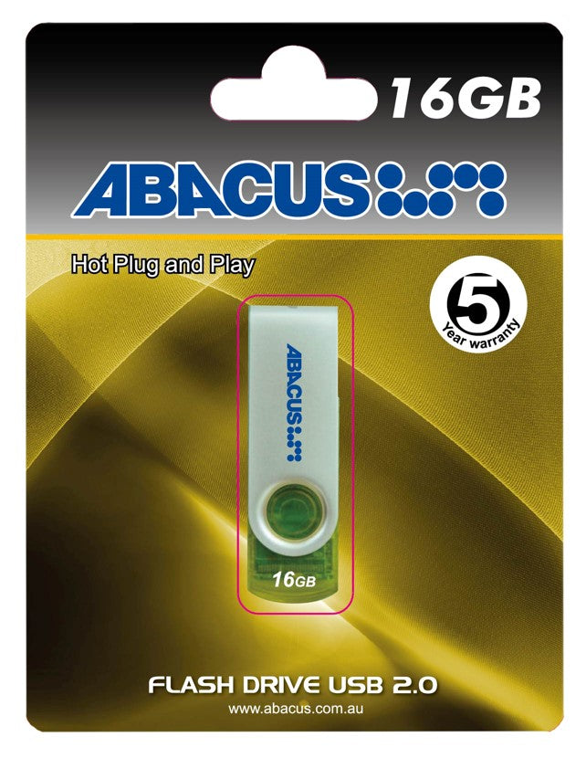 USB 2.0 ABACUS 16GB SWIVEL   G47825