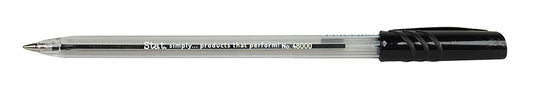 PEN STAT 1.0MM BALLPOINT MEDIUM BLACK BX12   G48000