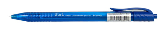 PEN STAT 1.0MM BALLPOINT RETRACTABLE MEDIUM BLUE BX12   G48004