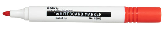 MARKER WHITEBOARD STAT 2.0MM BULLET NIB RED   G48013