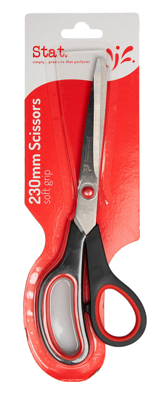 SCISSORS STAT 230MM SOFT GRIP   G48041