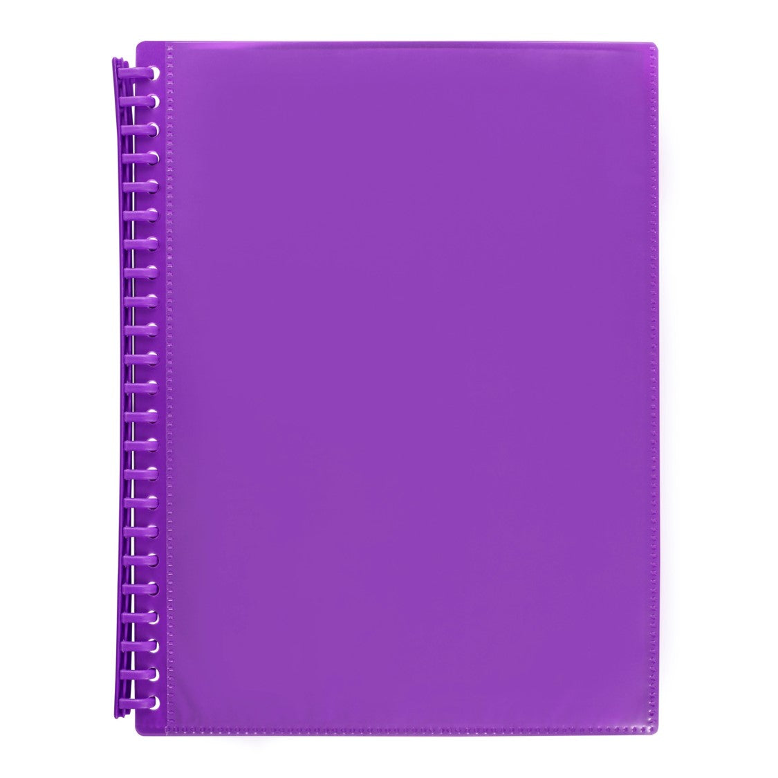 DISPLAY BOOK MARBIG A4 INSERT COVER REFILLABLE PURPLE 20P   G49590