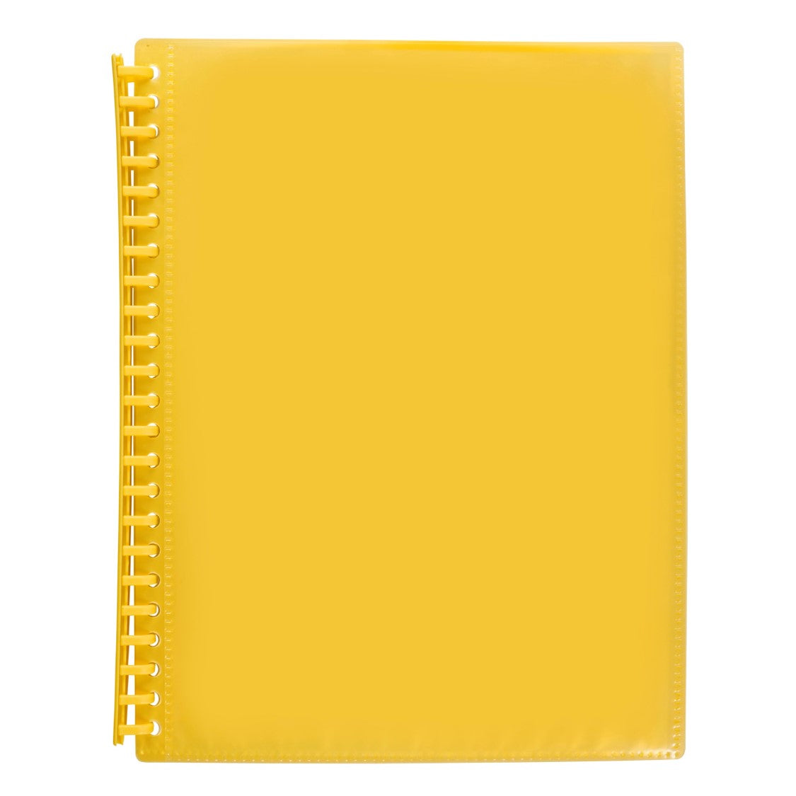 DISPLAY BOOK MARBIG A4 INSERT COVER REFILLABLE YELLOW 20P   G49591