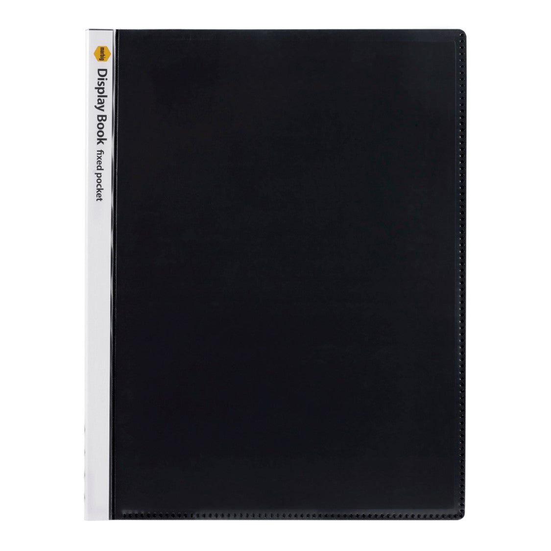 DISPLAY BOOK MARBIG A4 INSERT COVER NON-REFILLABLE BLACK 20P   G49592