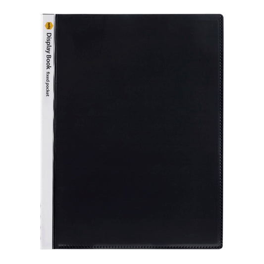 DISPLAY BOOK MARBIG A4 INSERT COVER NON-REFILLABLE BLACK 20P   G49592