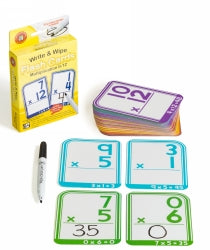 FLASH CARDS LCBF WRITE & WIPE MULTIPLICATION 0/12   G49785