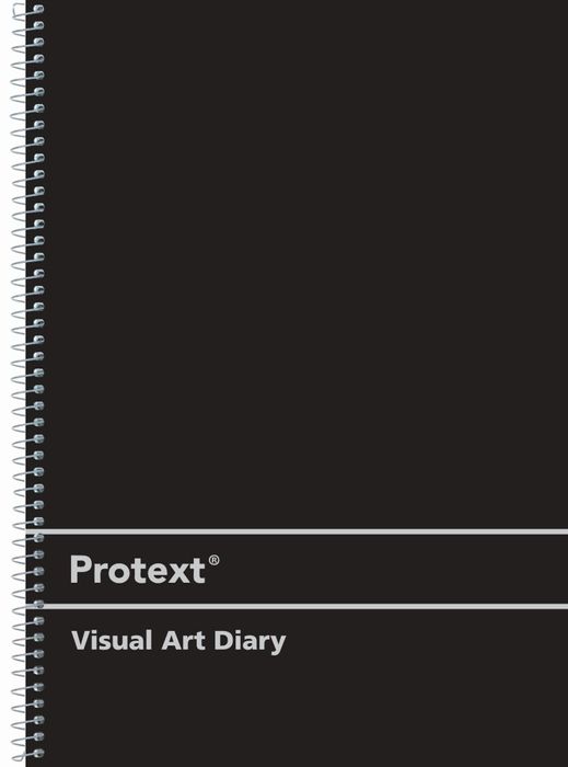 VISUAL ART DIARY PROTEXT A4 PP 120PG BLACK COVER   G49832