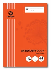 BOTANY BOOK OLYMPIC A4 18MM T186I 64P   G49843