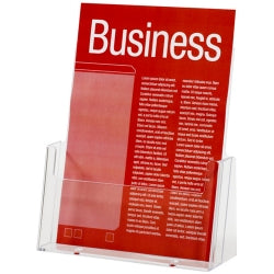 BROCHURE HOLDER ESSELTE A5 FREE STANDING CLEAR   G50069