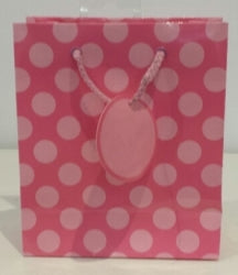 GIFT BAG OZCORP SMALL PINK SPOT   G50251