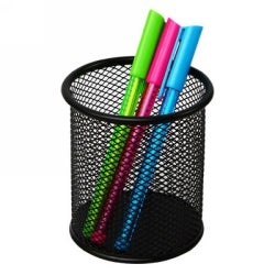 MESH PEN & PENCIL HOLDER ITALPLAST BLACK   G50414