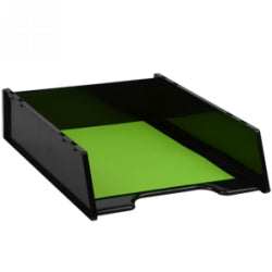 DOCUMENT TRAY ITALPLAST GREENR RECYCLED BLACK   G50508