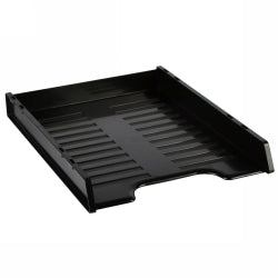 DOCUMENT TRAY ITALPLAST A4 SLIMLINE MULTI FIT GREENR BLACK   G50509